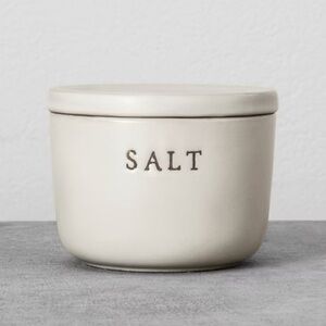 Hearth & Hand Stoneware Salt Cellar Matte Cream